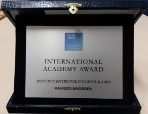 Cisco Academy Award 2016 - Maggiora - targa