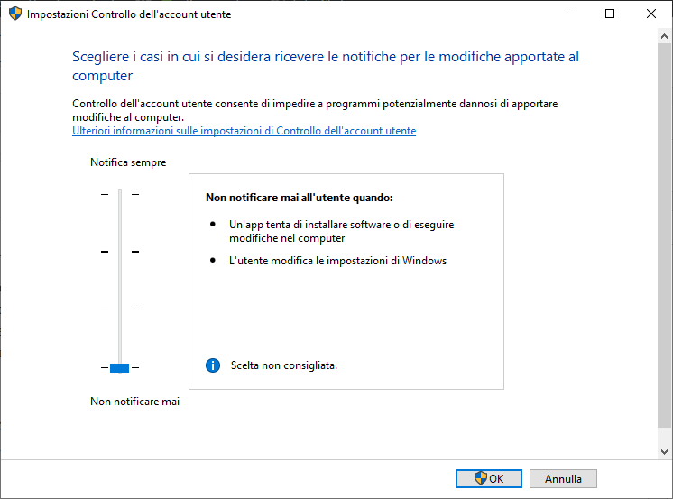 UAC di Windows cos'è e perché utilizzarlo