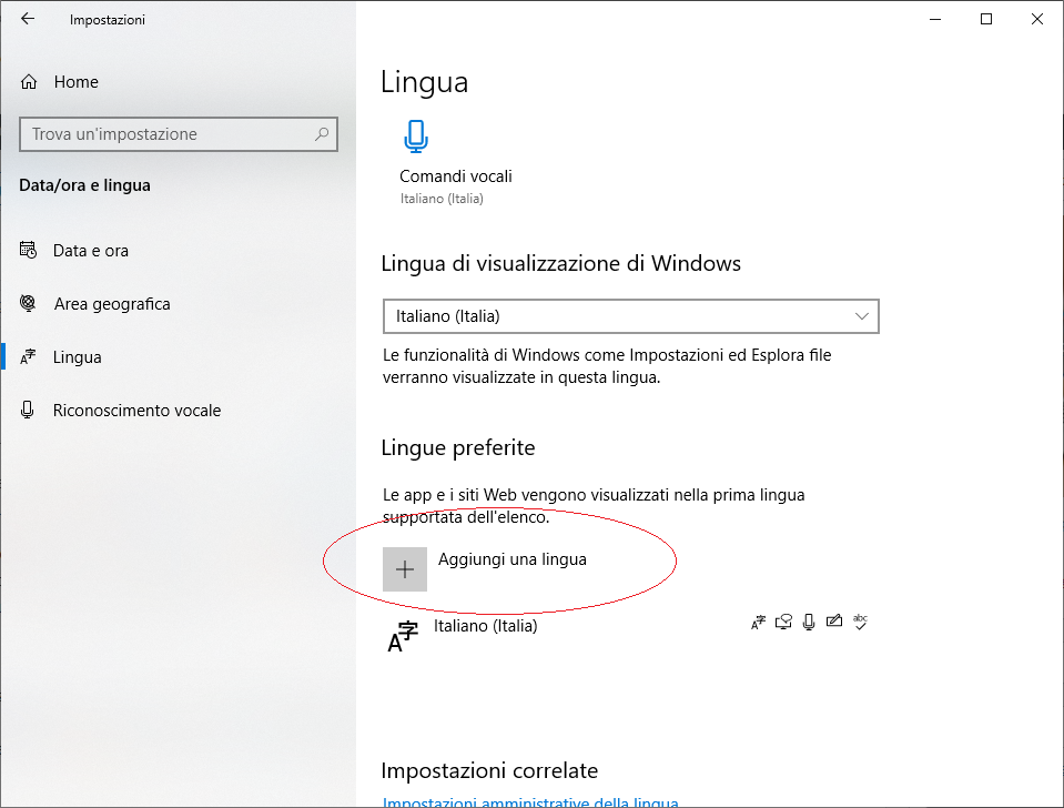 Come configurare Windows per le lingue straniere