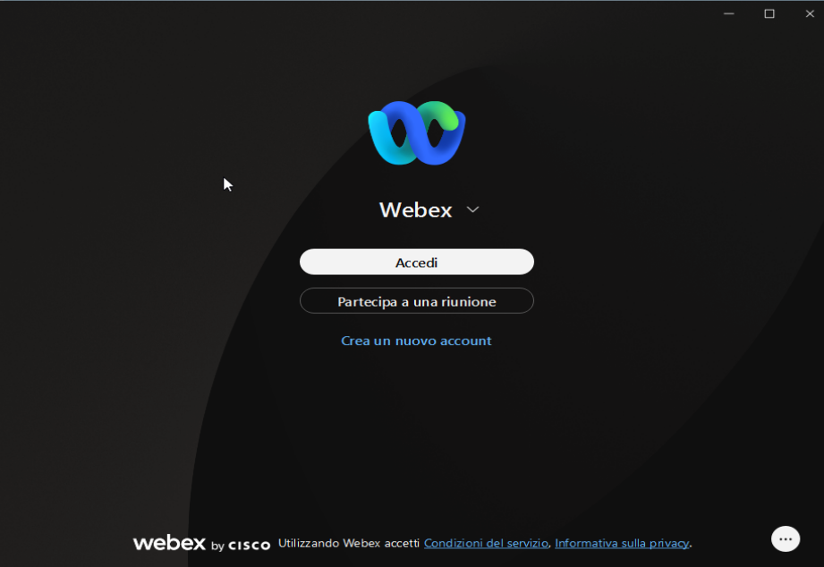 Come installare e configurare Cisco Webex