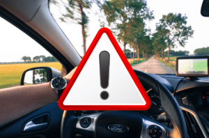 Pericolo per le automobili e veicoli.