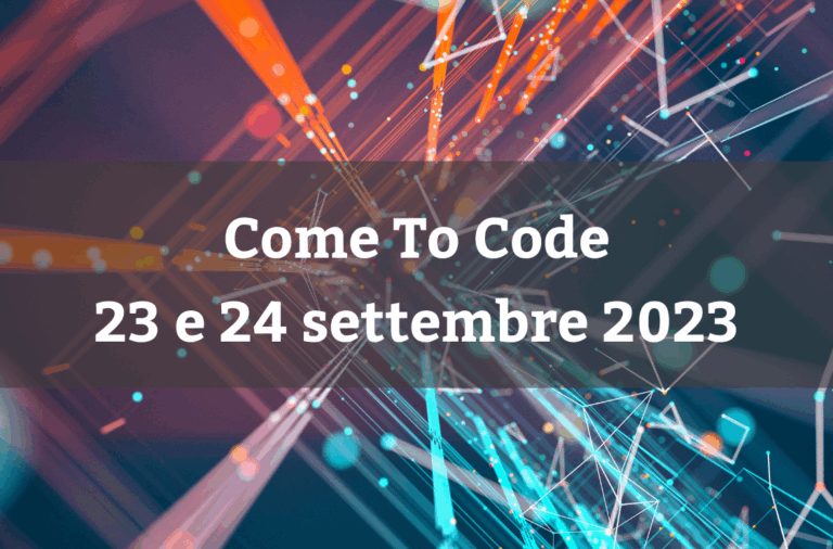 COME TO CODE 2023 - Accademia del Levante