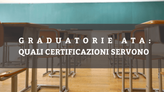 Le certificazioni Accredia valide per le Graduatore ATA