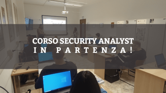 Corso security analyst - Cisco Cybersecurity